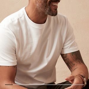 Banana Republic White Supima Cotton T Shirts